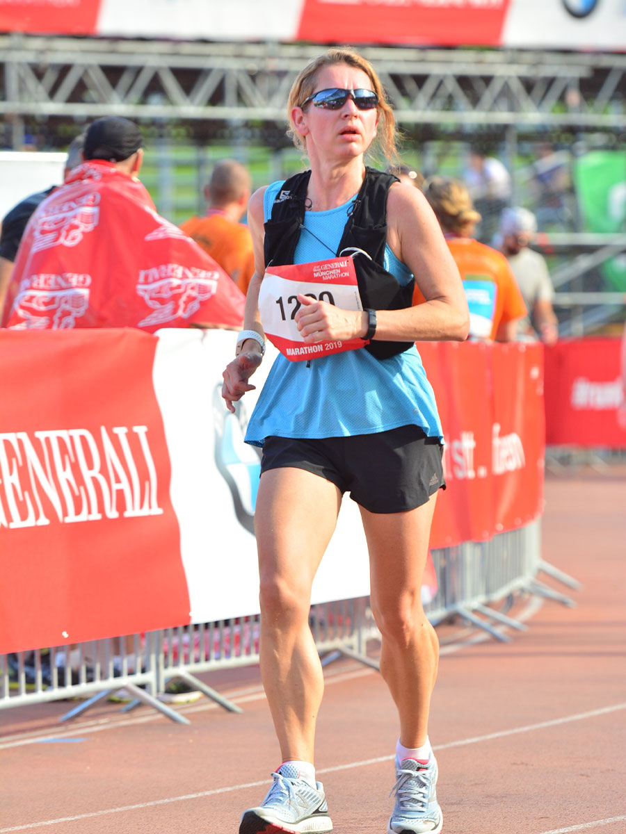 Irita Wenzel beim Marathon