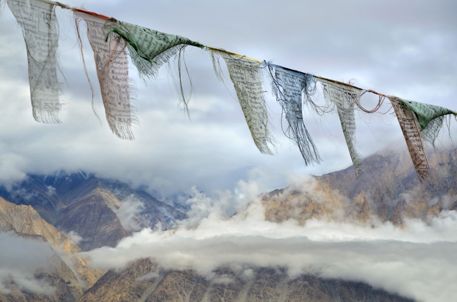 Fahnen im Himalaya